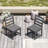 HDPE All-Weather Patio Dining Chair-2092434716
