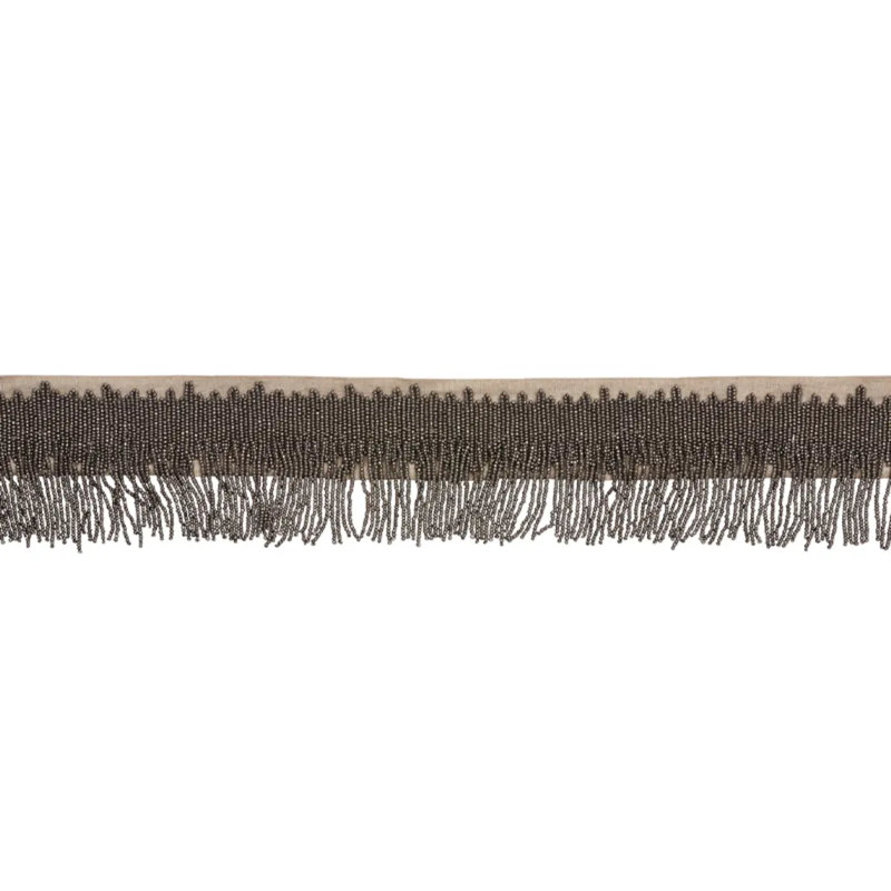 Starling Beaded Fringe, Pewter