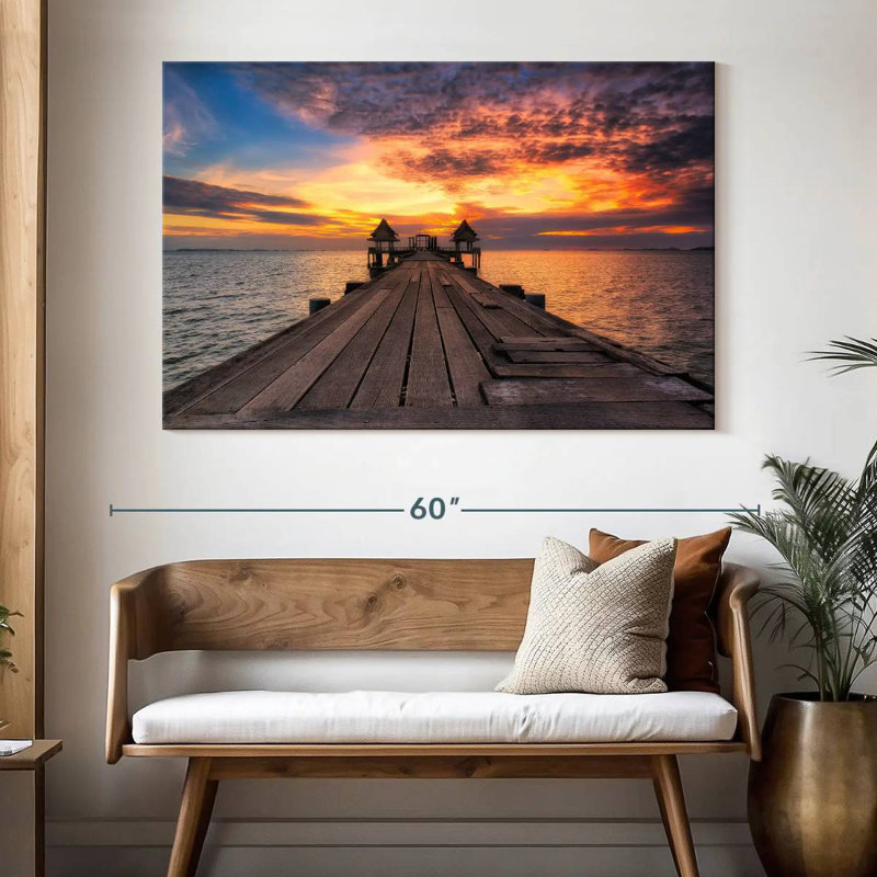 Alvord Pattaya Twilight Pier, H 34 po x l 51 po