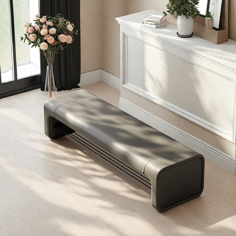 39.4in Shoe Changing Stool, Gray