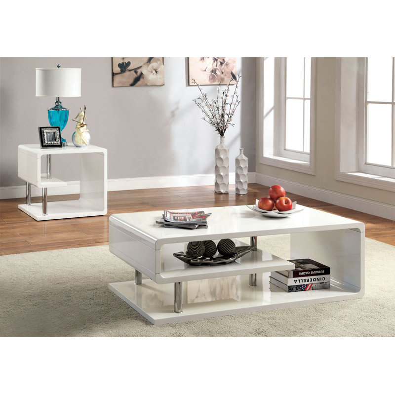 Floor Shelf End Table
