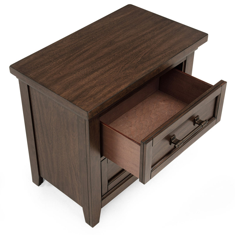 3 bancs contemporains en bois naturel avec panneau de banc intégré et 2 tables de chevet en bois massif brun, Très grand lit