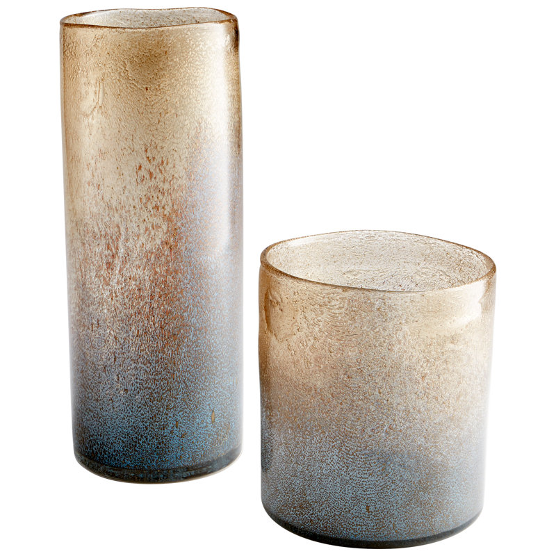 Triton Glass Table Vase, 8" H x 6.5" W x 6.5" D