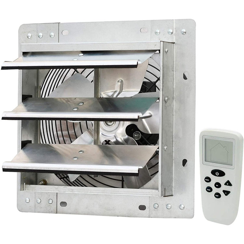 iLiving 10 Inch Smart Remote Shutter Exhaust Fan with Thermostat, Humidistat, Variable Speed, Timer