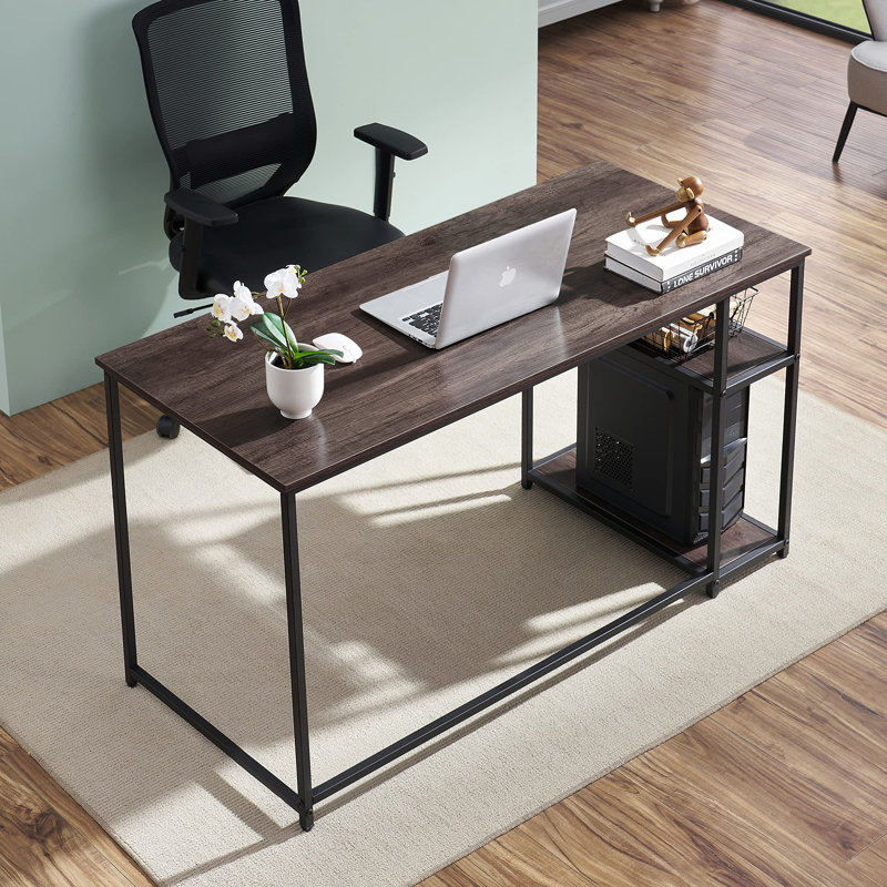 Computer Desk With Shelves, PC Laptop Table Desk with Storage