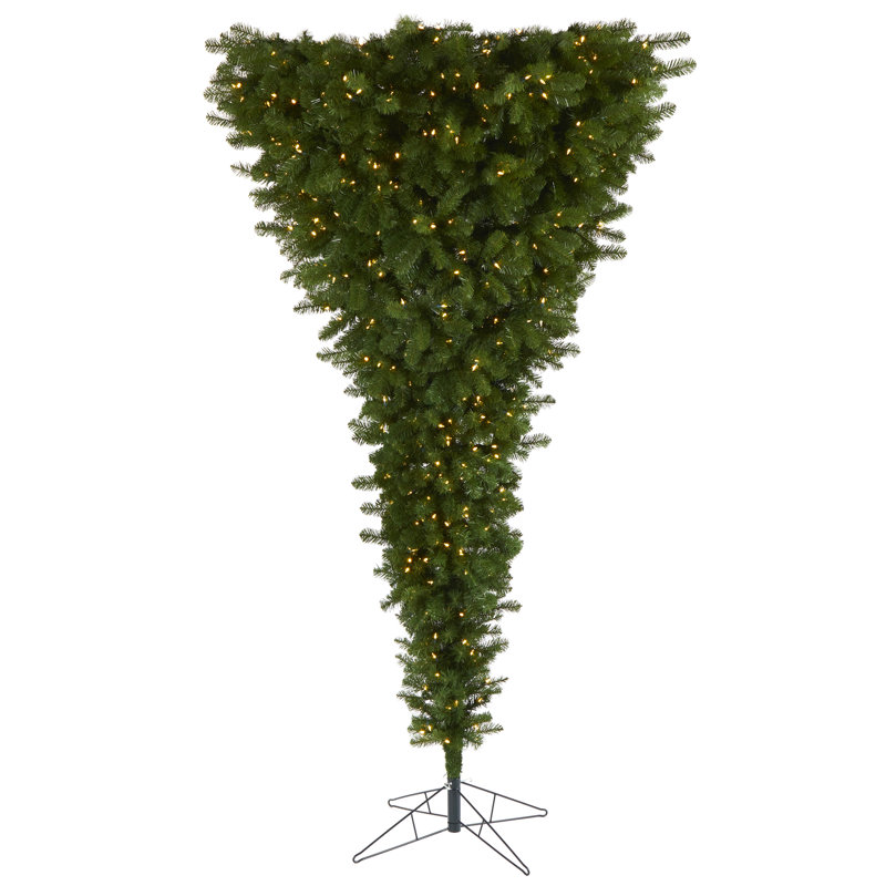 96' H Lighted Artificial Spruce Christmas Tree