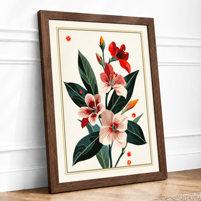Flowering Stem Study Botanical - Framed Print