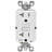 Leviton SmartlockPro 20 Amp 125 Volt Duplex Watthite GFCI Outlet 5-20R 1 Pack