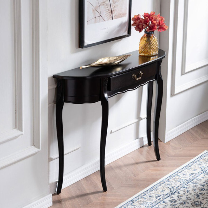 Console en bois massif de style américain, Noir