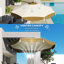 Parasol de patio Upf 50+, abat-jour portatif moderne en acier 8,7 pi Upf