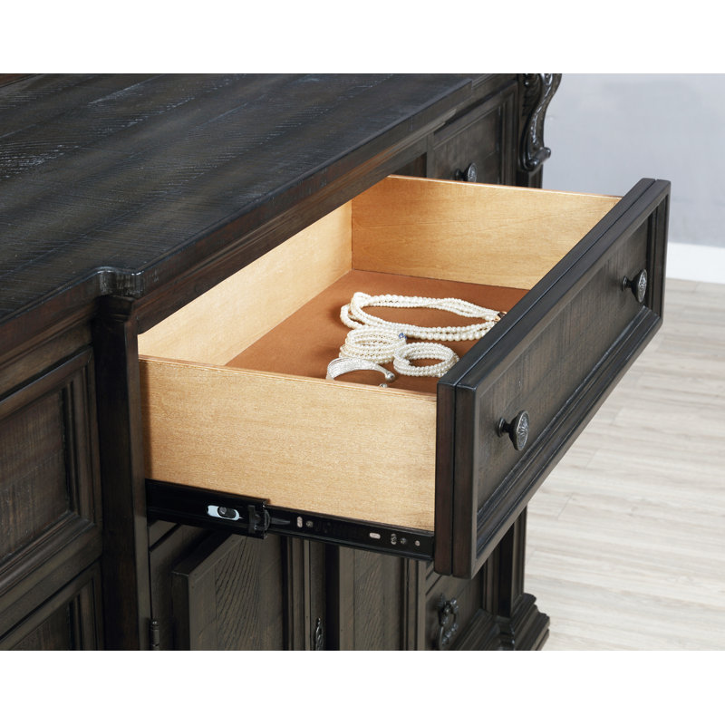 Ensemble de chambre avec lit plateforme 4 pièces Parsonsburg, Grand
