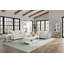 Haley Upholstered Loveseat with Pillows, Sand