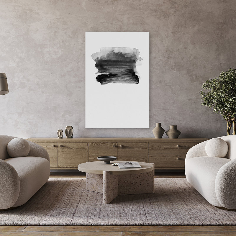 Gray Ii - Abstracts Art contemporain, H 48 po x l 32 po
