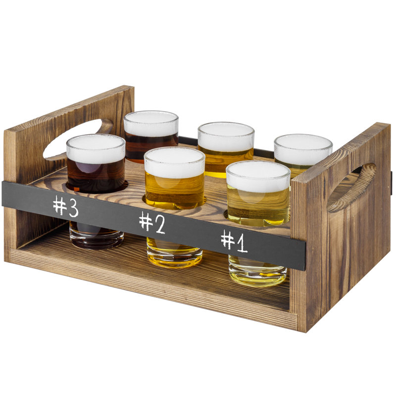 6 Piece 148ml Shot Glass Set, Brown