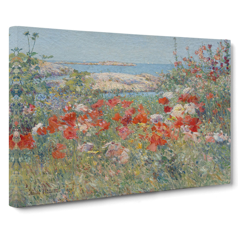 Celia Thaxters Garden by Childe Hassam - Wrapped Canvas, 50cm H x 76cm W x 3cm D