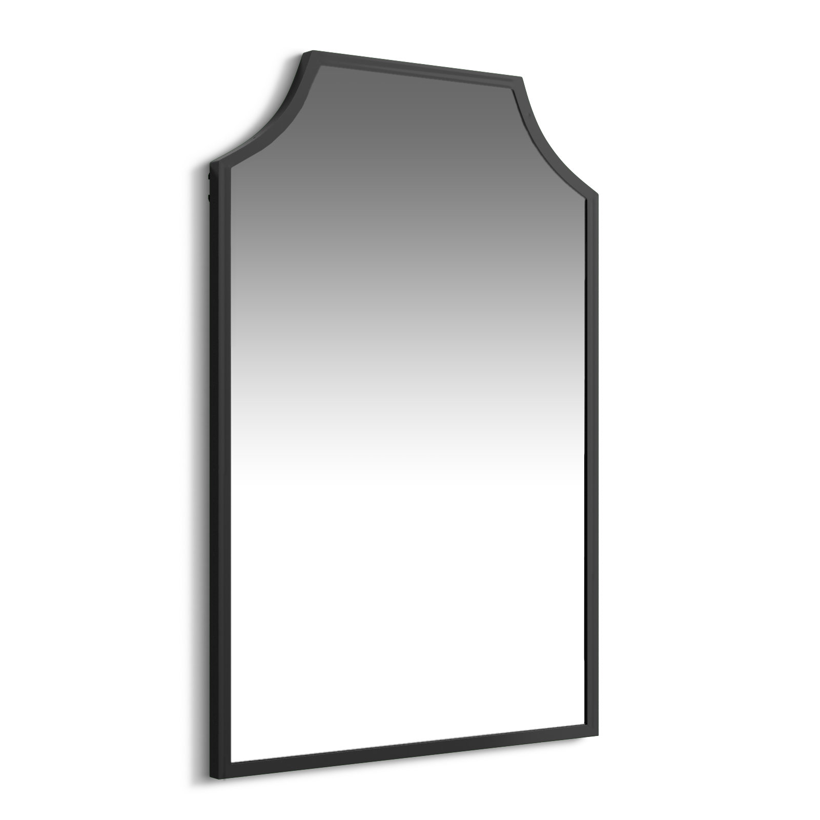 Simone 24" Accent Mirror, Black