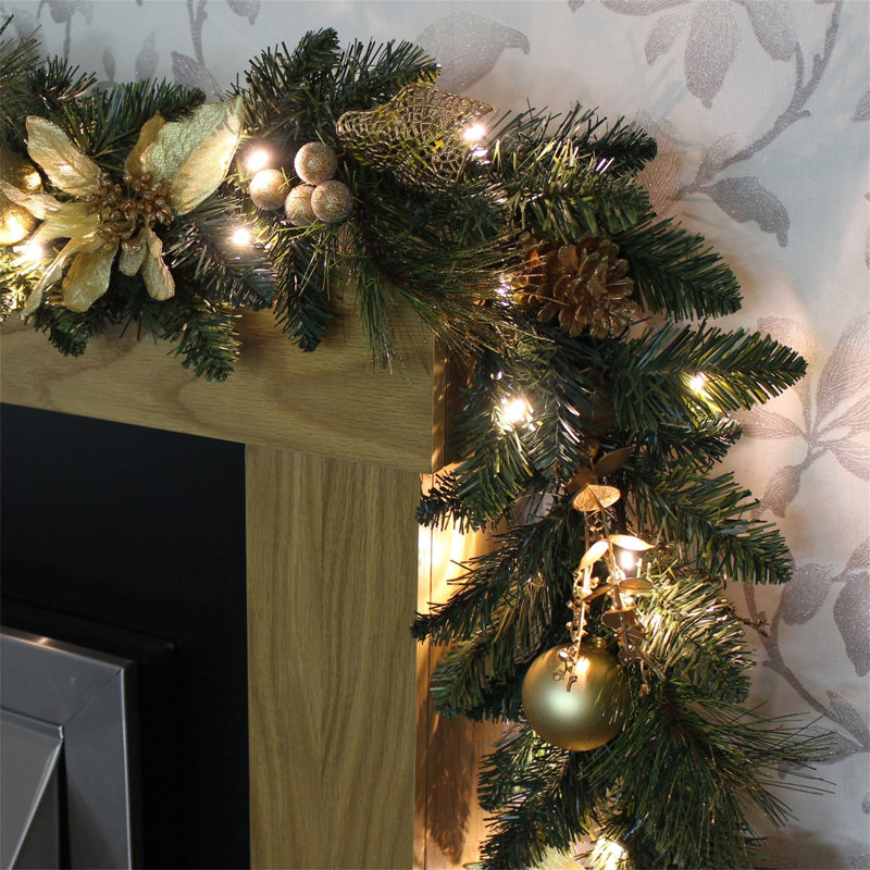 98.58cm Lighted Faux Garland with Lights