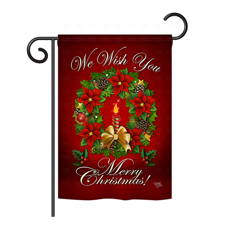 Double Sided Polyester Christmas Garden Flag, 40" H x 28" W