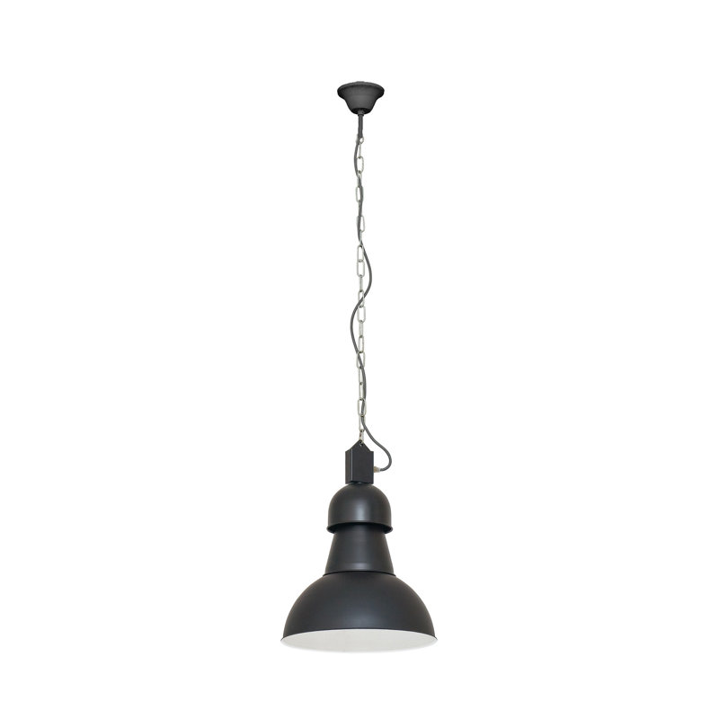 Twanna 1 - Light Single Pendant, Black, 140cm H x 36.5cm W x 36.5cm D
