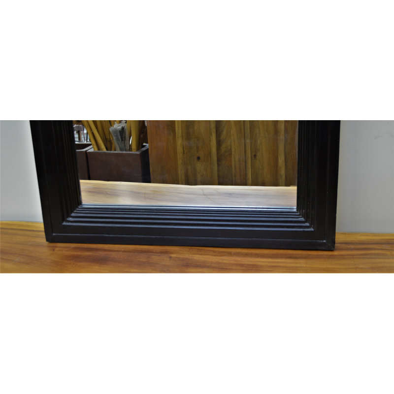 Miroir d'appoint biseauté traditionnel, Noir, noir, noir, noir