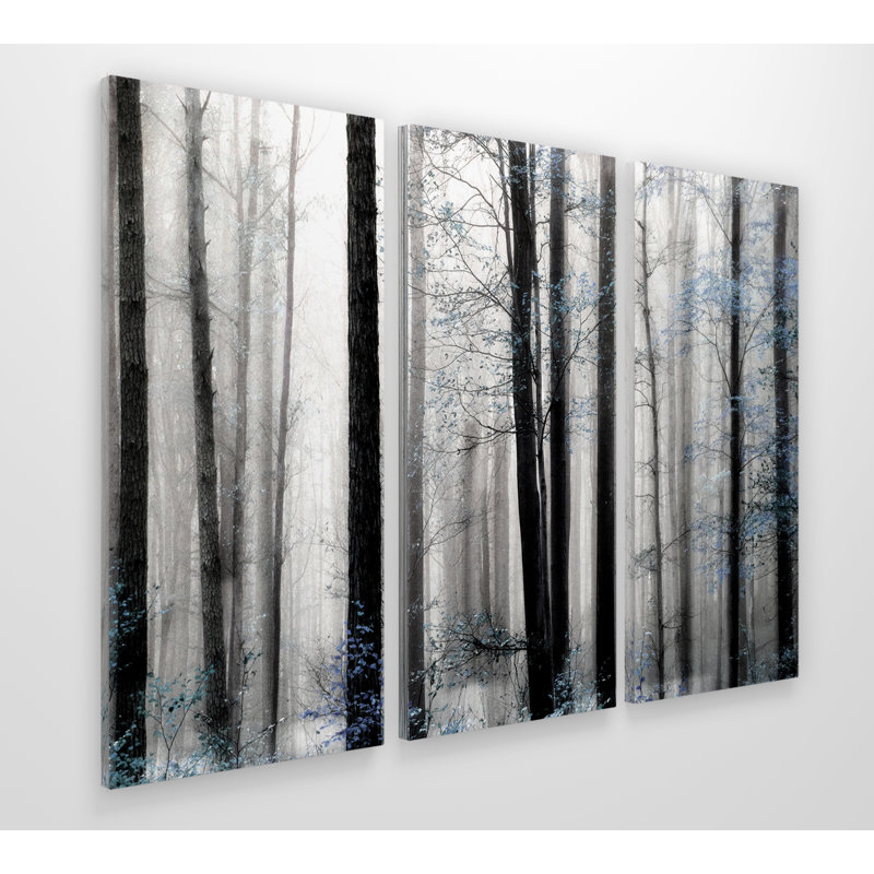 « Waiting for spring », image à pièces multiples sur toile tendue, H 32 po x l 64 po x 1,5 po