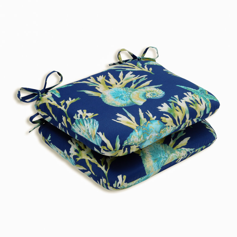 Earleville Outdoor 3'' Dining Chair Cushion, Pacific