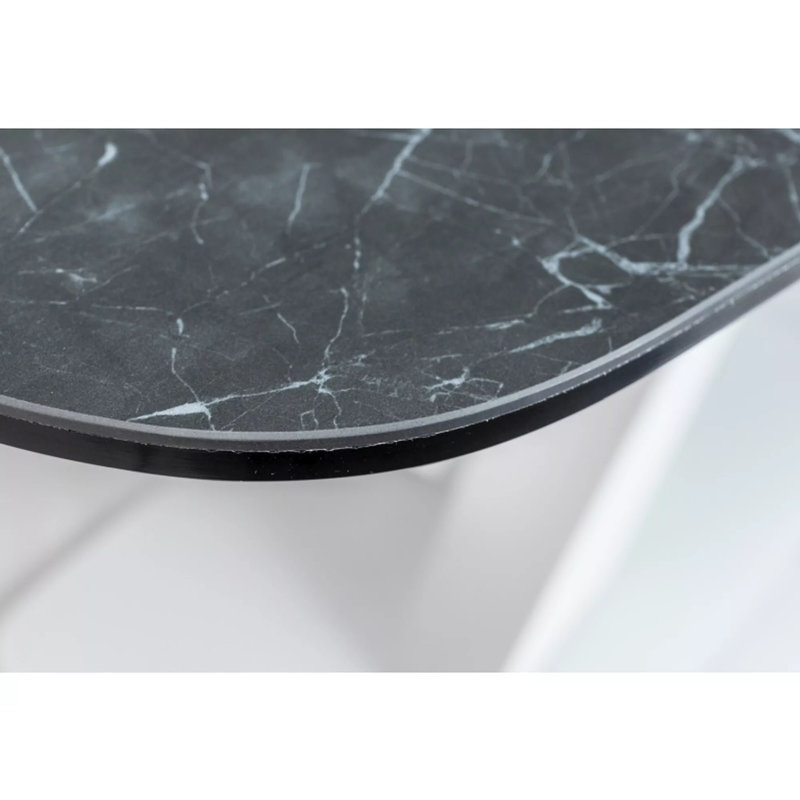 Melany Extendable Metal Base Dining Table