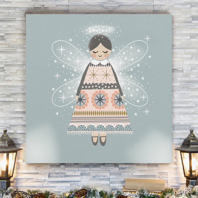 Sweet Holiday Angel - reproduction sur toile tendue