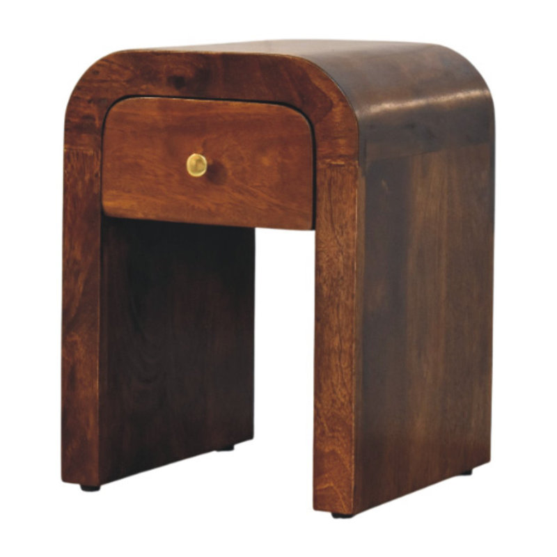 Archeveque 30cm W Solid Wood Bedside Table
