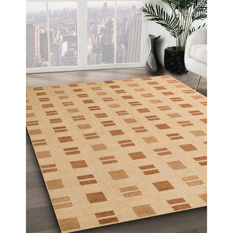 Wool Abstract Indoor Rug, Square 8'
