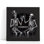 Squelette V noir et blanc - reproduction d'art sur toile