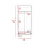 Armoire rectangulaire Conway - blanc