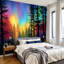 Murale auto-adhésive moderne pour la chambre à coucher, forêt canadienne multicolore l 96 "x H 69" Peel and Stick-411946137