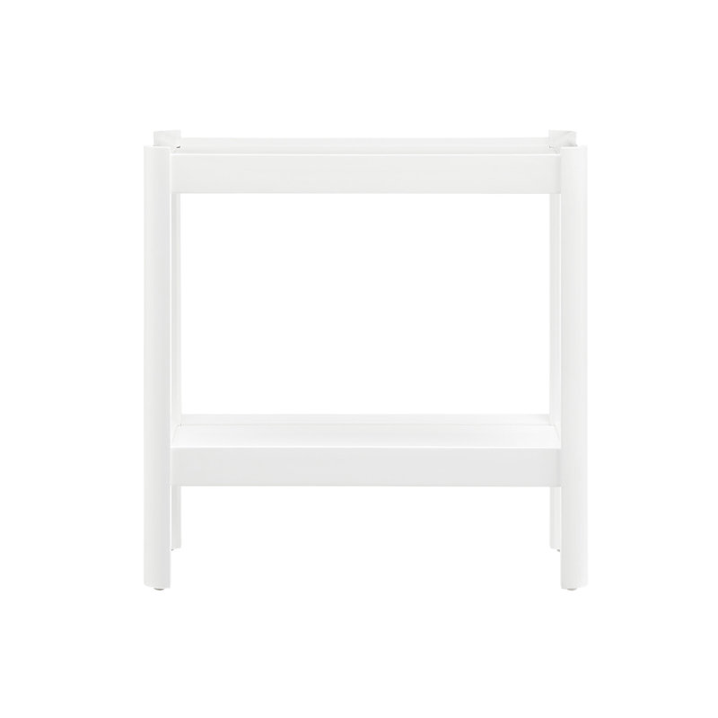 Table de chevet blanche Yonda, Blanc