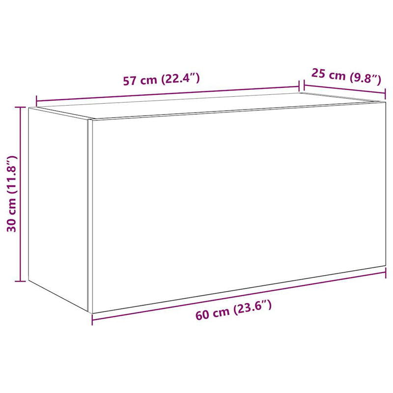 Bebhinn Bathroom Cabinet, Old Wood