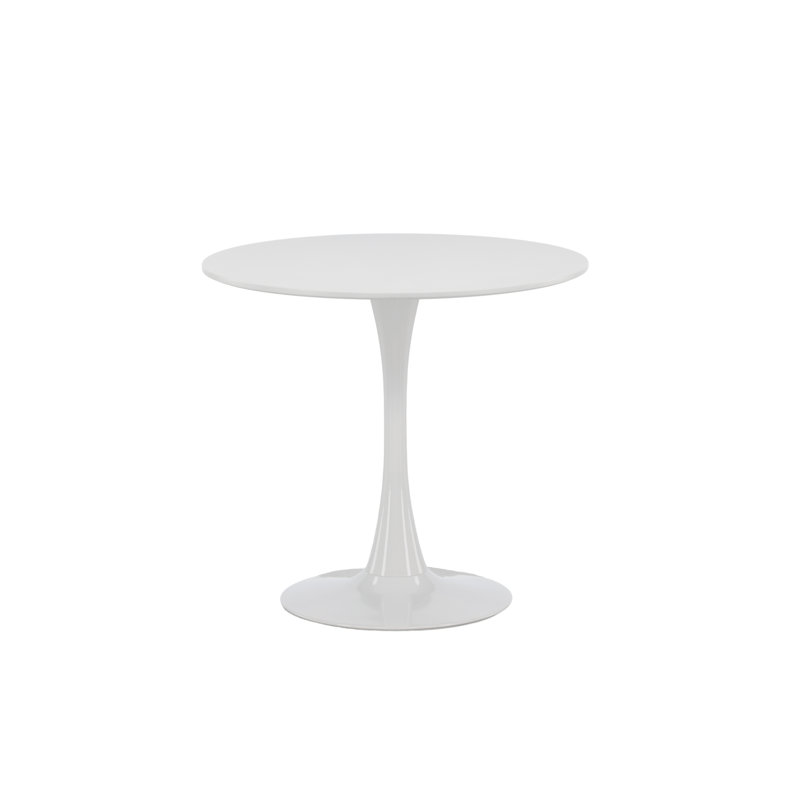Round Steel Top Dining Table