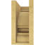 Bois de cèdre brut Diane, corbeau Timhane, brun clair apprêté-88152526