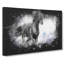 Wild Black Horse - Wrapped Canvas-56639275