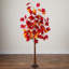 Arbre d'automne artificiel pré-éclairé avec 450 lumières DEL blanc chaud préinstallées-491236324