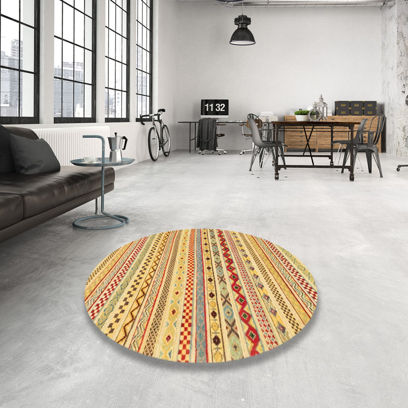Abstract Indoor Rug, Square 3'