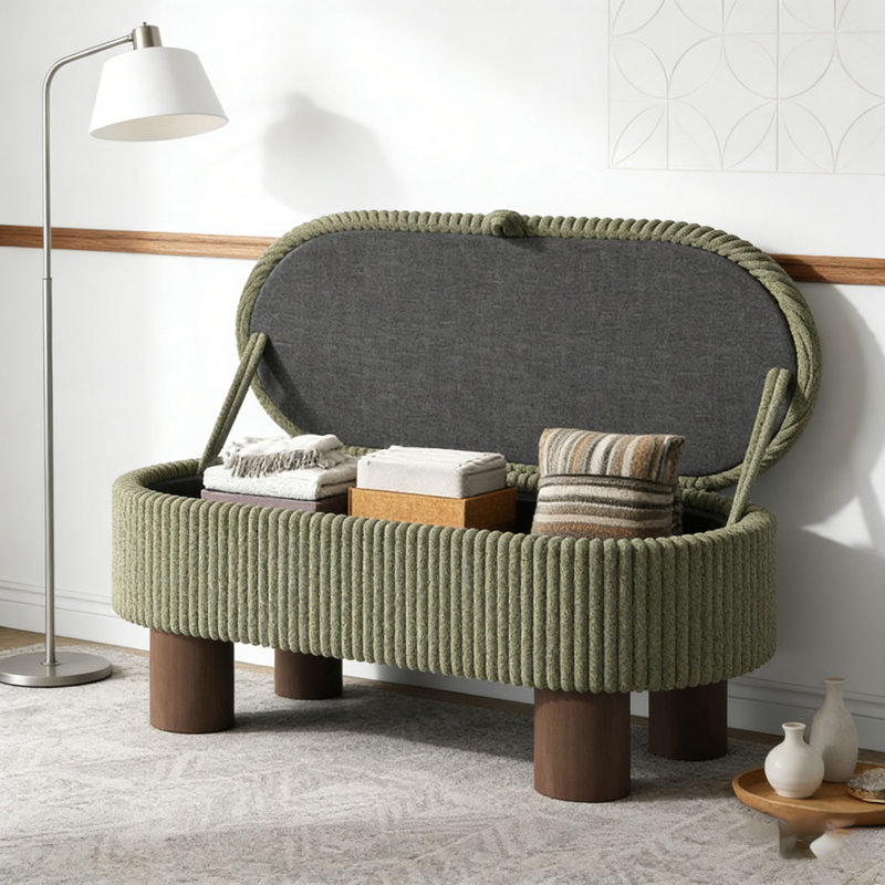 Banc rembourré Modern, Green