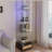Modern Glass Display Cabinet with Drawer , Quick-assembly Antique Cabinet with LED lights, Tempered Glass Bookshelf,  1-Door Storage Case with 4 Shelves  for Living Room and Bedroom-1009241282