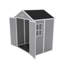 Campcraft 6*5ft resin storage shed, high quality pp material, strong structure, waterproof, rust and UV proof, large storage space, 12mm thick pp board