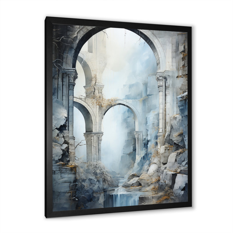 Imere Grey Bridge Ethereal Overpass I, Cadre photo noir, H 20 po x l 12 po x P 1 po