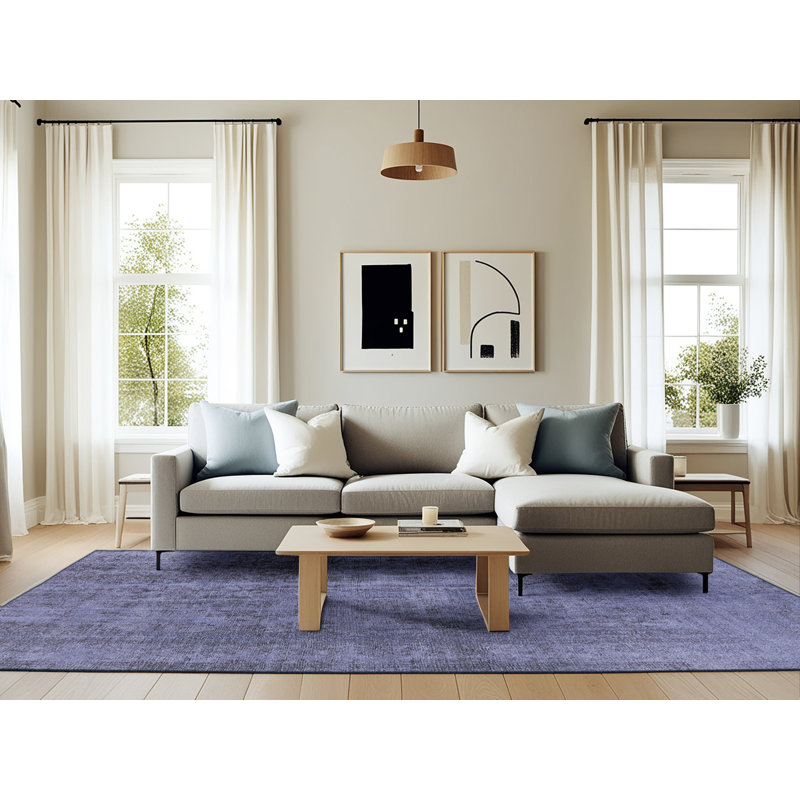 Tapis bleu Rodinna, Rectangle 6 pi x 9 pi