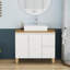 Meuble-lavabo autoportant avec lavabo