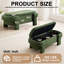 Chenille Upholstered Bench-975729895
