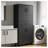 71" H Metal Garage Storage Cabinet with Integrated Drawer, Powder Coated Steel Utility Locker in Black