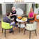 4-Person Three Leg Round Dining Table Set