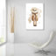  «Relaxed In Straw» par Svetlana Aleynikova, art mural en verre acrylique, 12 po x 16 po